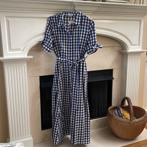 Calvin Klein Dress navy gingham